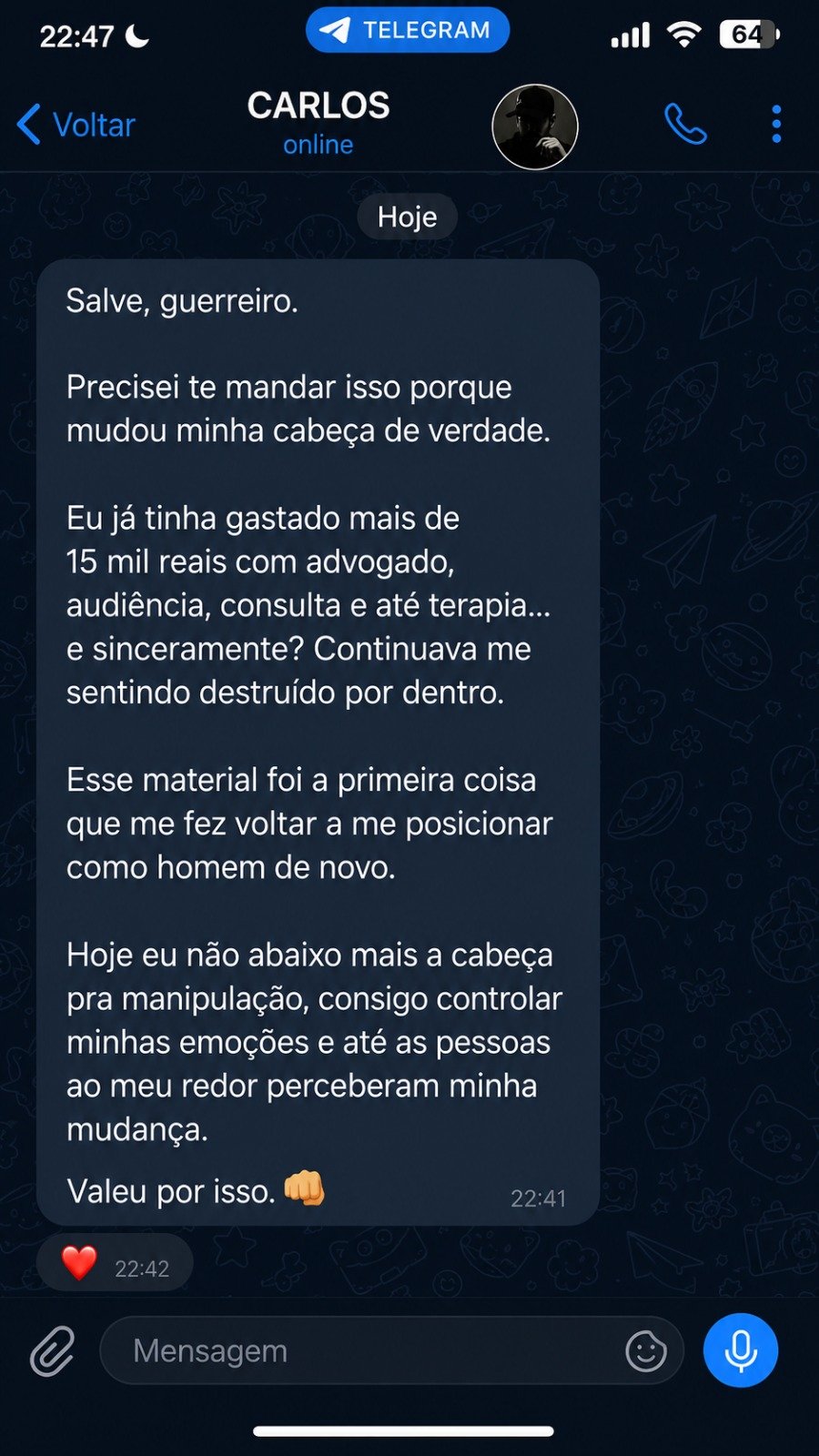 Depoimento Carlos