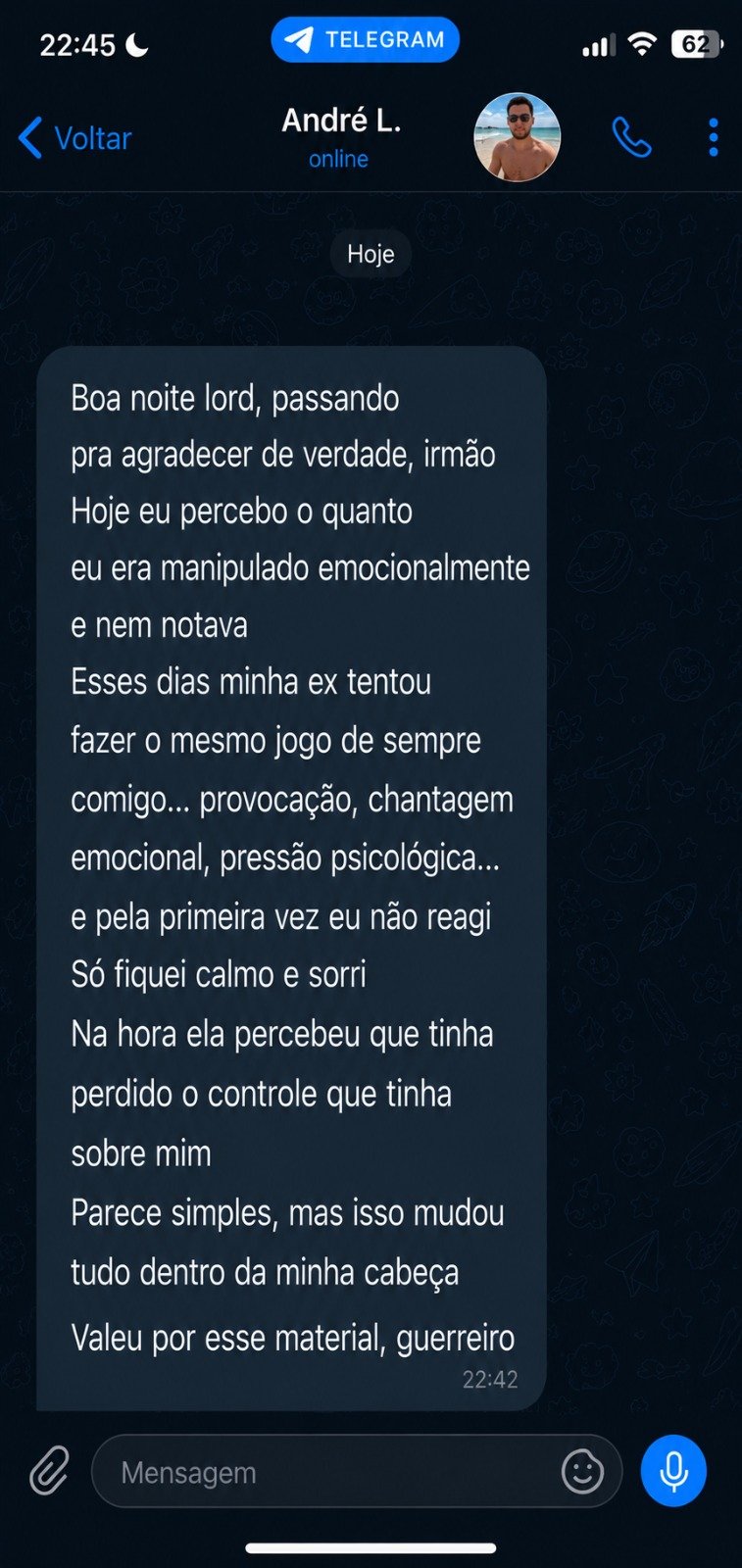 Depoimento André